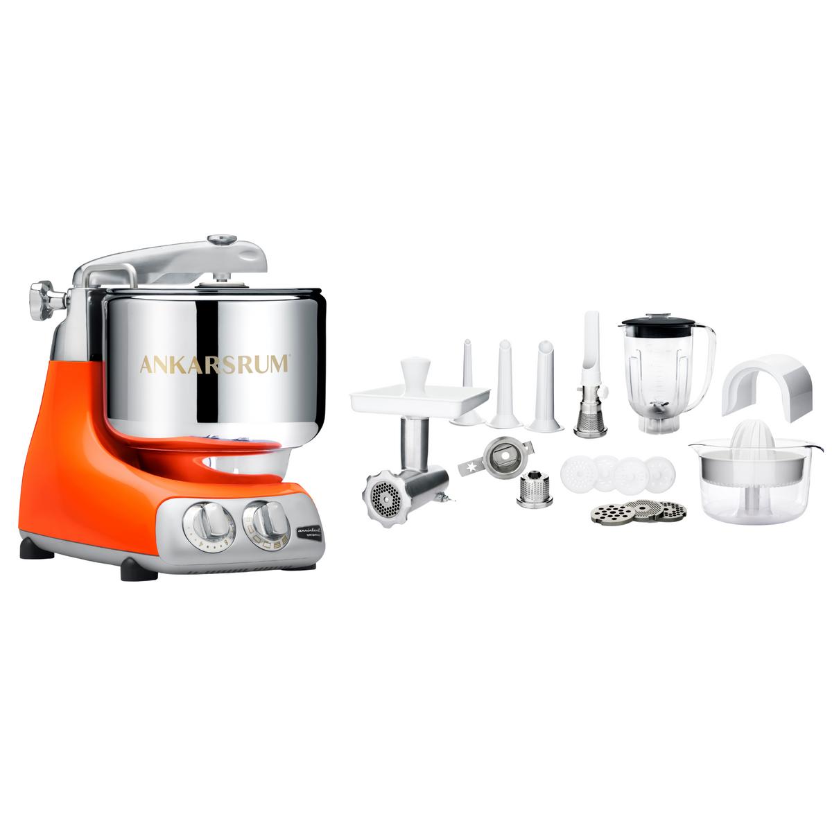 Ankarsrum Küchenmaschine Allrounderset mit Deluxe Zubehörset