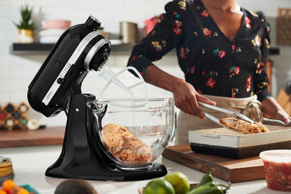 KitchenAid 4,8 L 5KSM185 Artisan Küchenmaschine Profiset Fleischwolf+Spritzgebäck+Gemüseschneider+Pürie