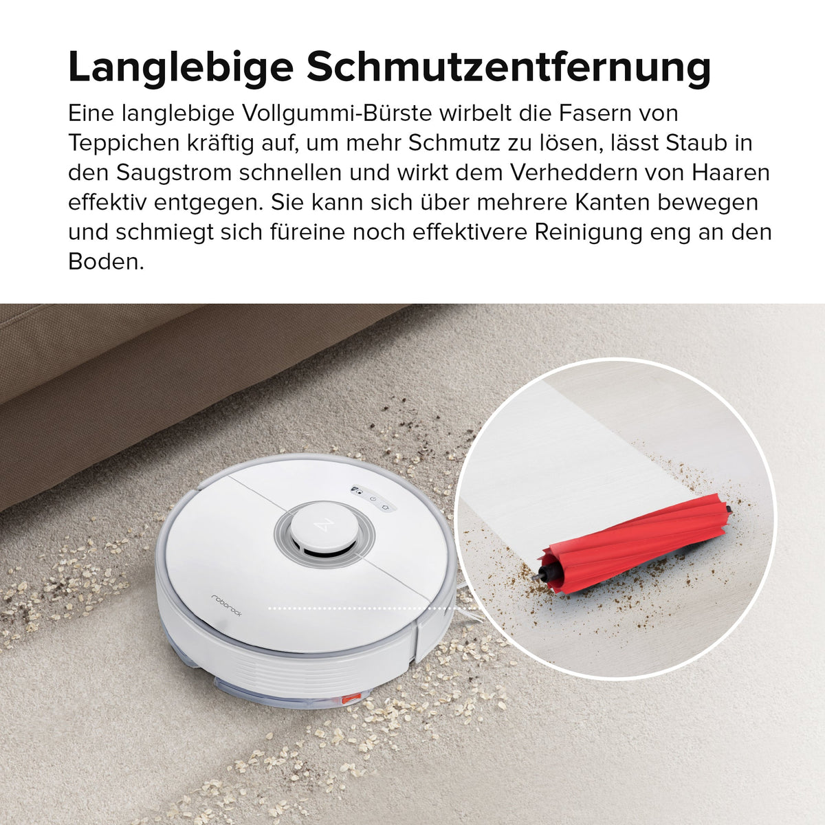 Roborock Q7 Max Saugroboter und Wischmopp mit 4200 Pa Saugleistung.