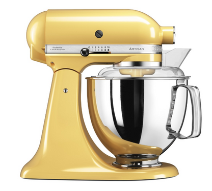 KitchenAid 4,8 L 5KSM175 Artisan Küchenmaschine Breadlover mit Messerschmidt Getreidemühlenvorsatz + Brotbackschüssel