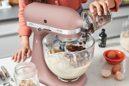 KitchenAid 4,8 L 5KSM185 Artisan Küchenmaschine Meatlover Metallfleischwolf 5KSMMGA Gr. 8