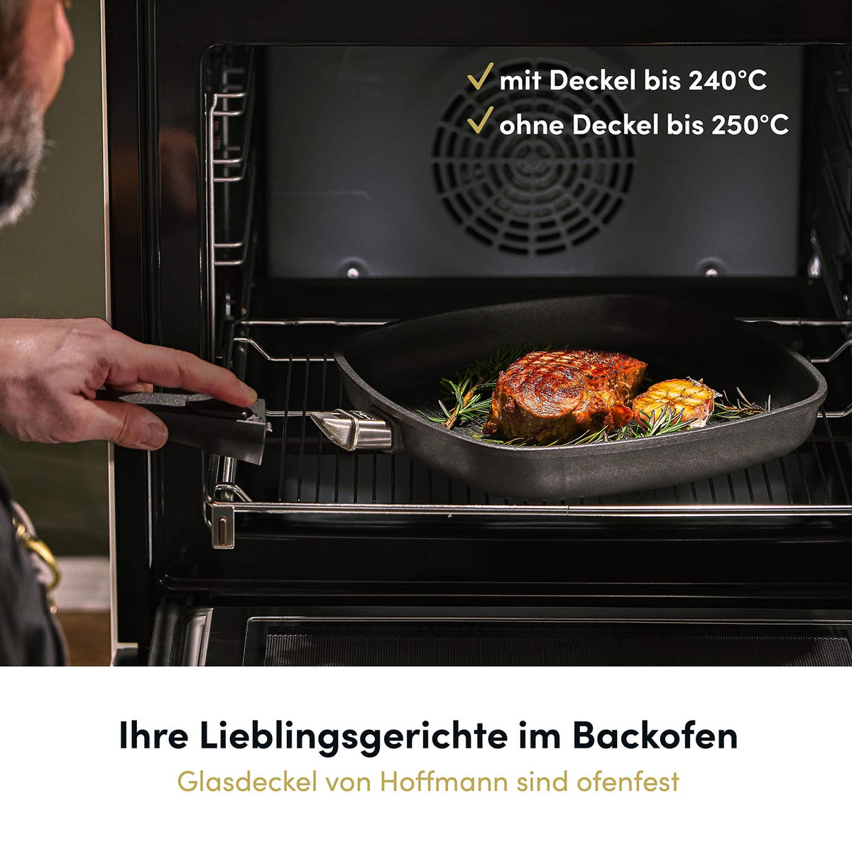 Hochrandpfanne Ø 20-28 cm I Deckel optional